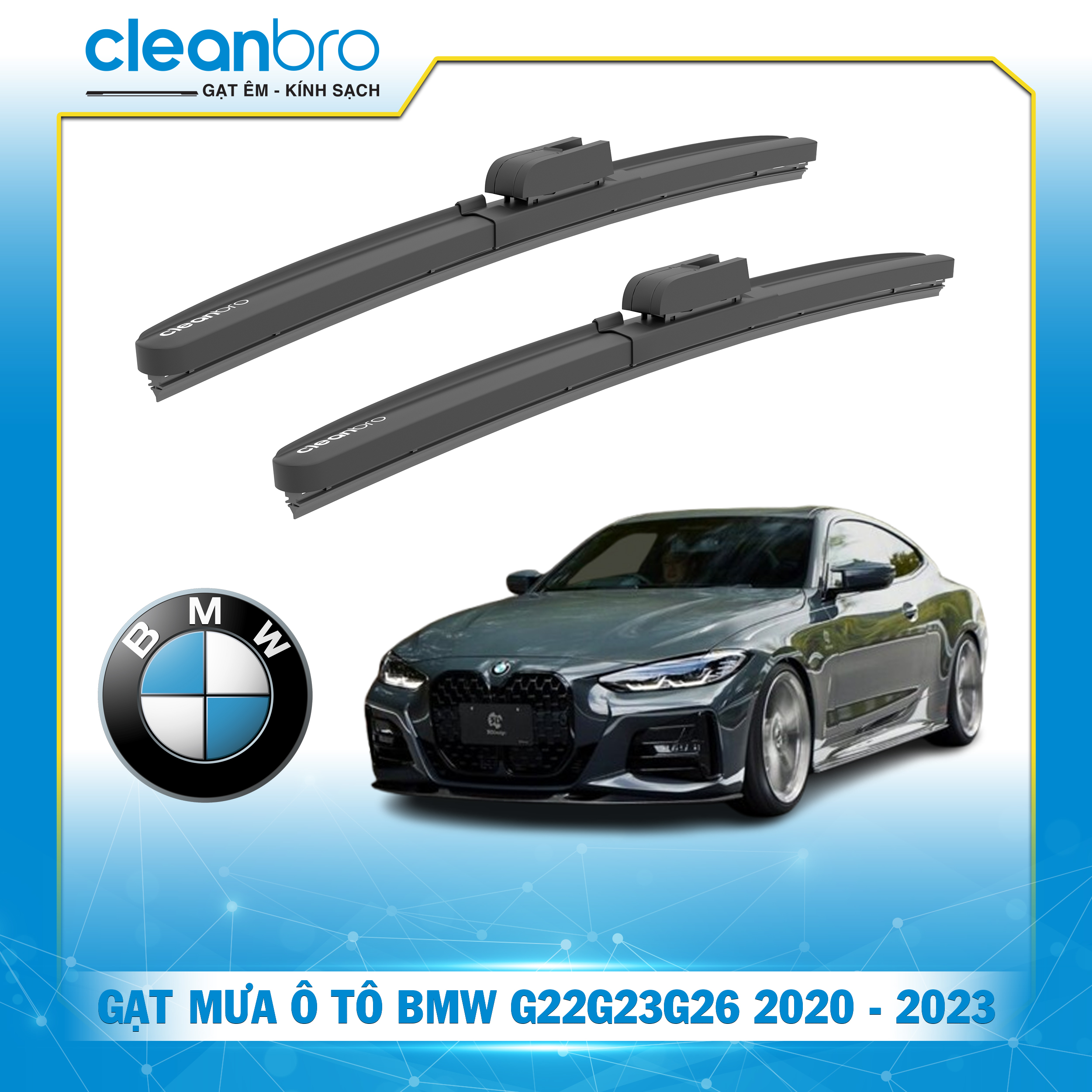 Gạt mưa ô tô hiệu ứng lá sen BMW G22/G23/G26 [2020-2023+]